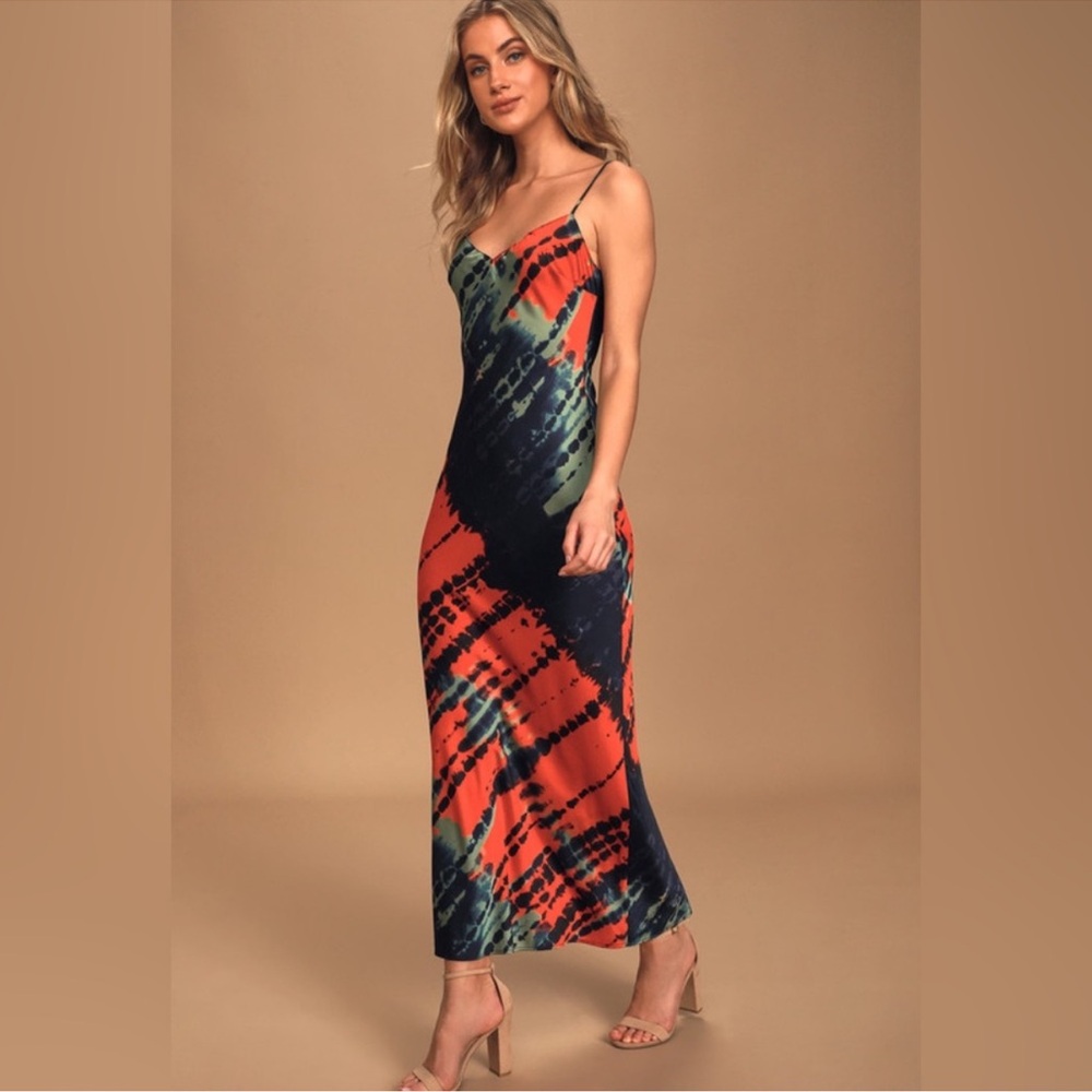 Lush Satin Maxi Slip Dress